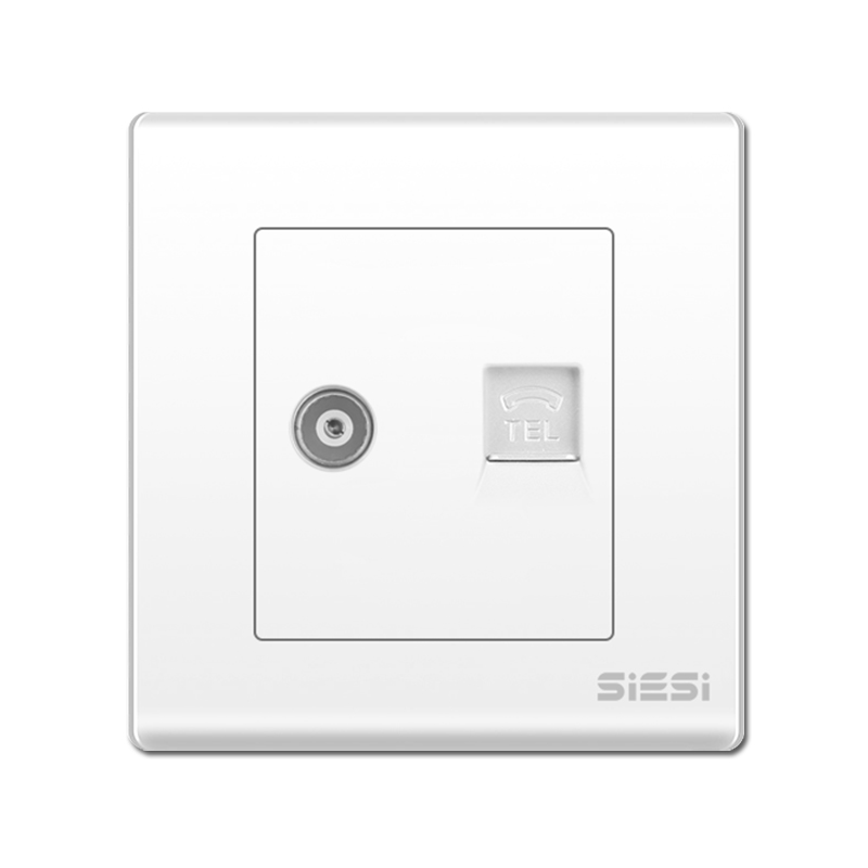 一位电视、、电话插座